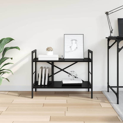 Boekenkast Zwart Eiken 75 x 30 x 58,5 cm Bewerkt hout