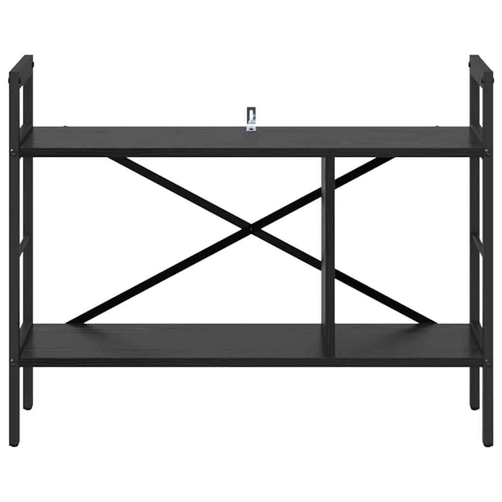 Boekenkast Zwart Eiken 75 x 30 x 58,5 cm Bewerkt hout