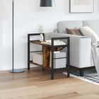 Bookcase Smoked oak 75 x 30 x 58.5 cm Engineered wood