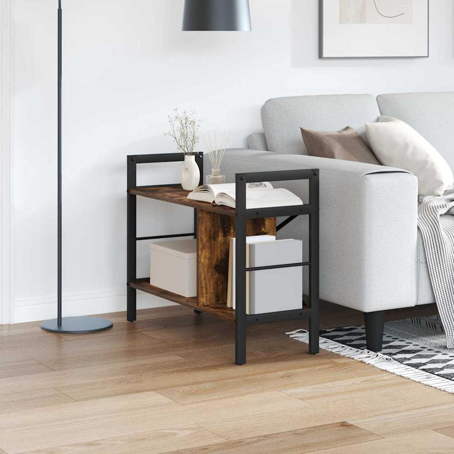 Boekenkast Gerookt eiken 75 x 30 x 58,5 cm Bewerkt hout