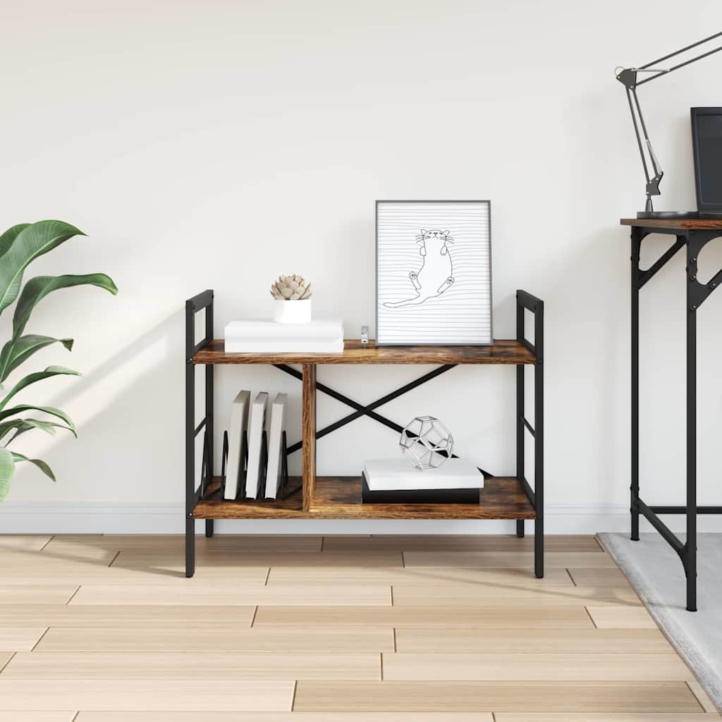 Boekenkast Gerookt eiken 75 x 30 x 58,5 cm Bewerkt hout