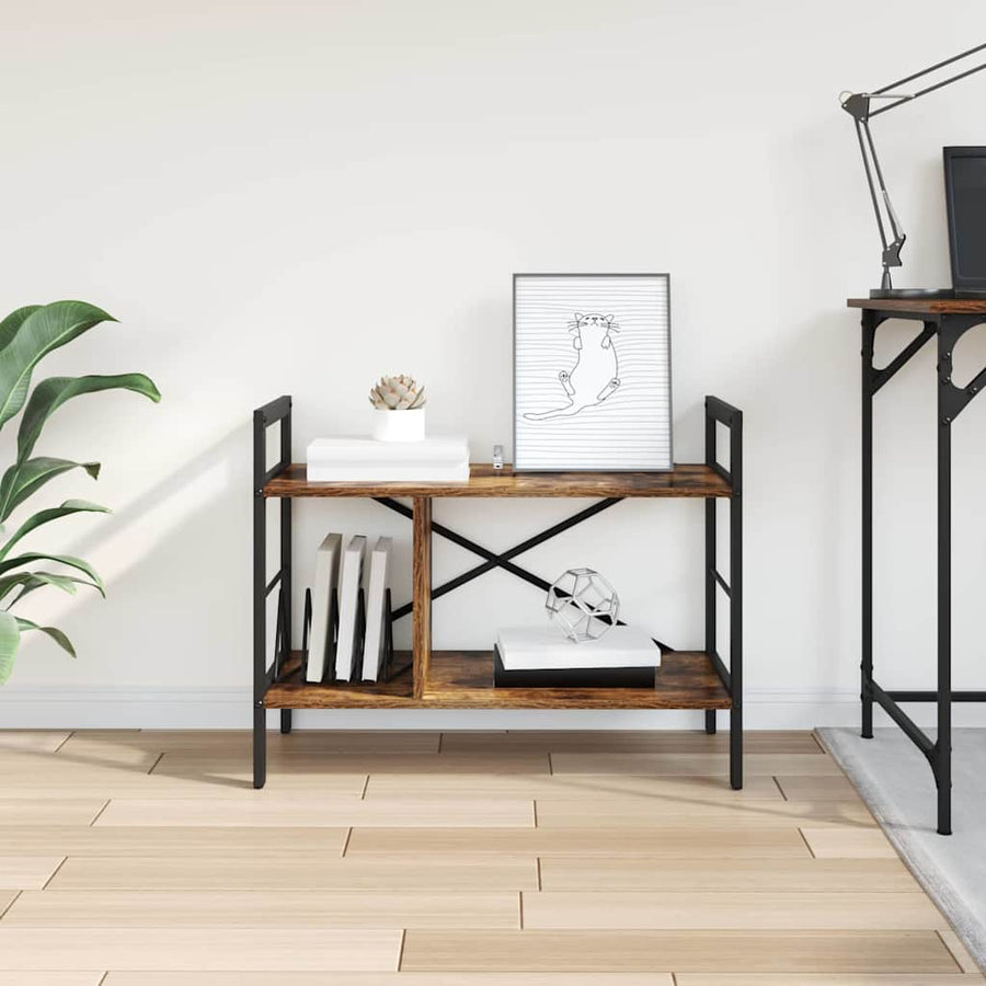 Boekenkast Gerookt eiken 75 x 30 x 58,5 cm Bewerkt hout