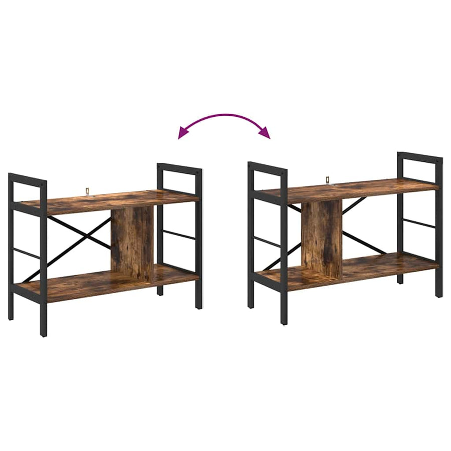 Boekenkast Gerookt eiken 75 x 30 x 58,5 cm Bewerkt hout