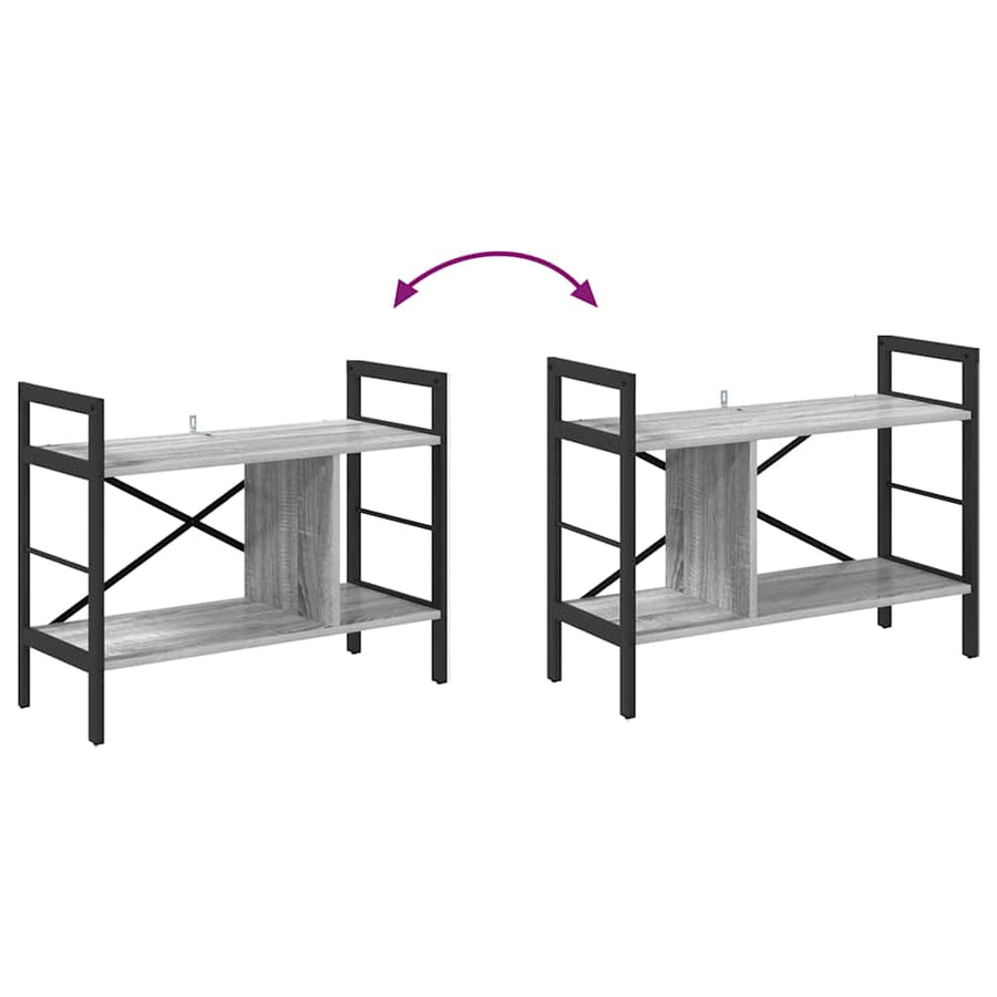 Boekenkast Grijs Sonoma 75 x 30 x 58,5 cm Bewerkt hout