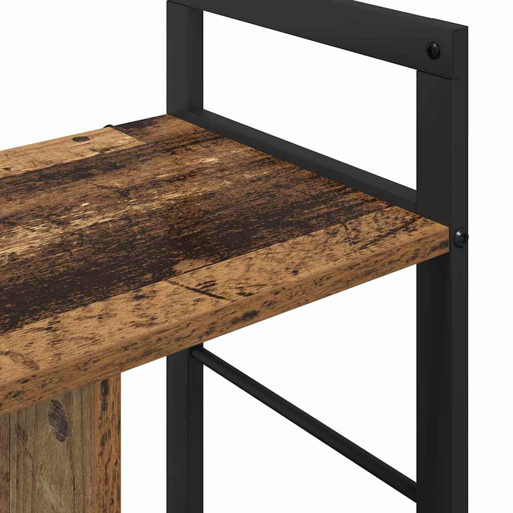 Boekenkast Oud Hout 75 x 30 x 58,5 cm Bewerkt hout