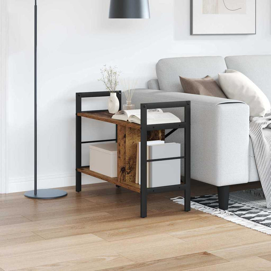 Boekenkast Oud Hout 75 x 30 x 58,5 cm Bewerkt hout