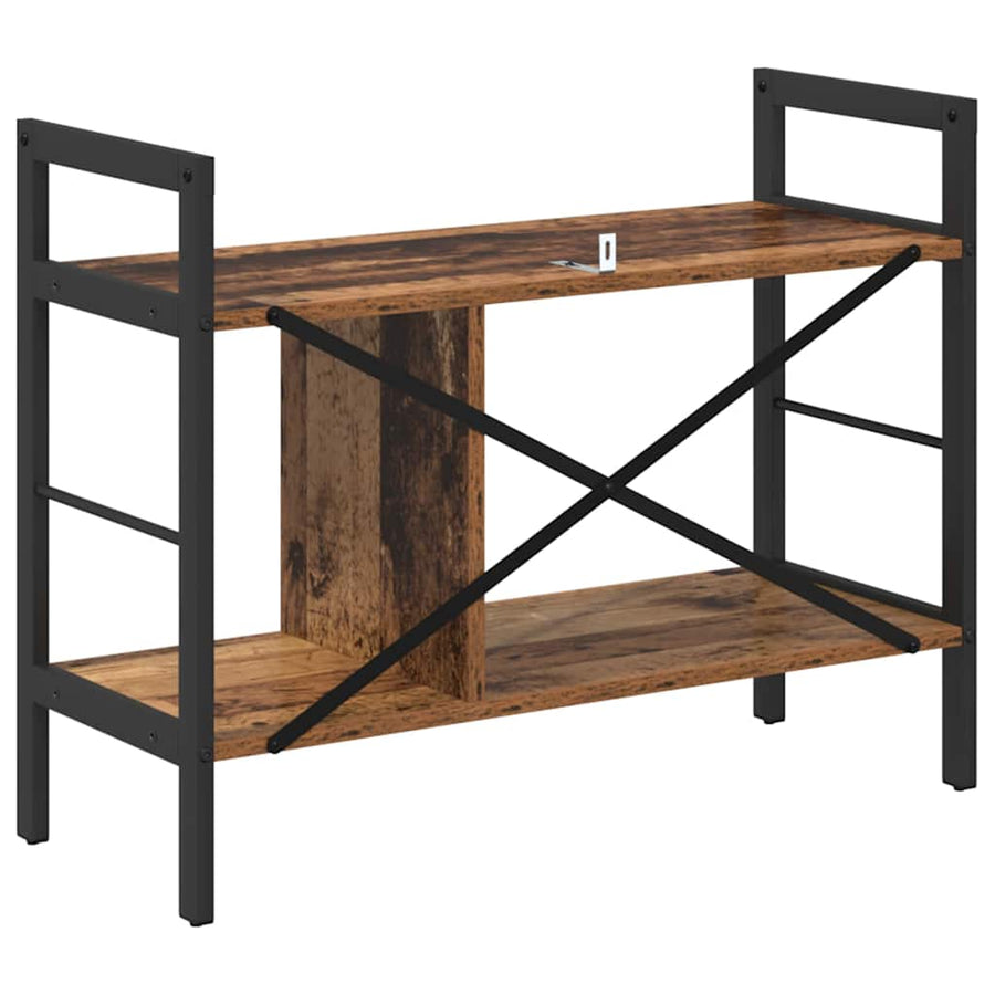 Boekenkast Oud Hout 75 x 30 x 58,5 cm Bewerkt hout