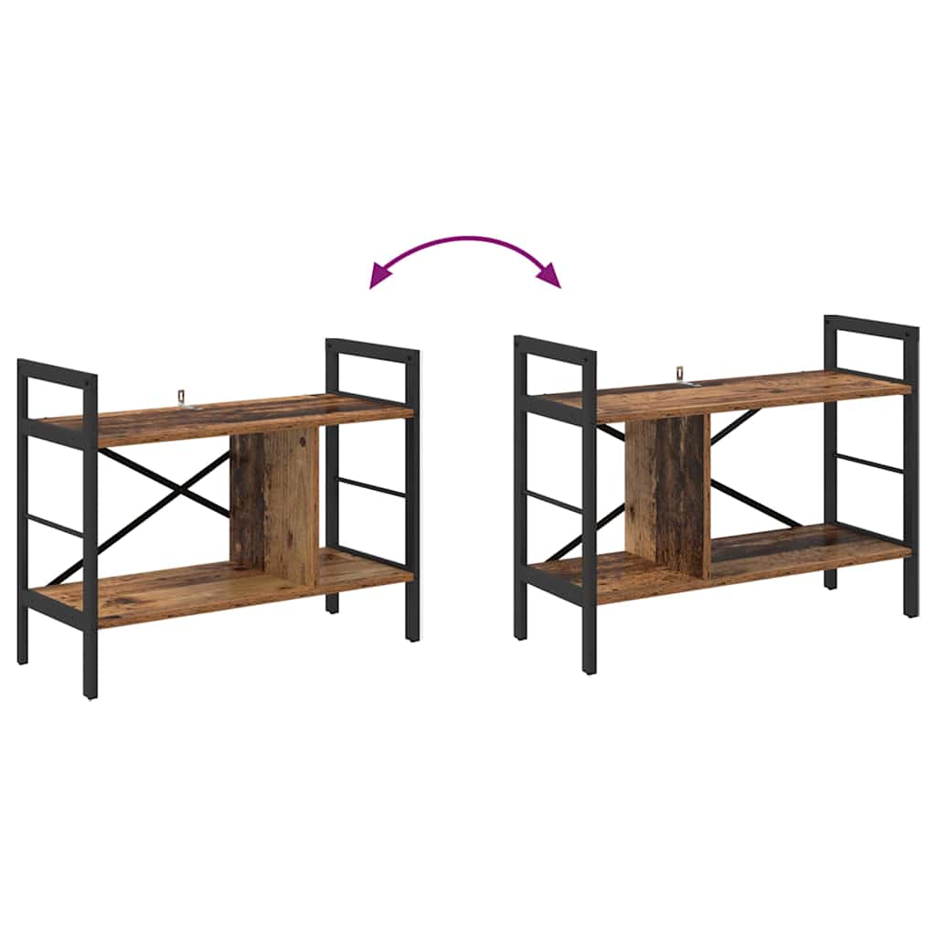 Boekenkast Oud Hout 75 x 30 x 58,5 cm Bewerkt hout