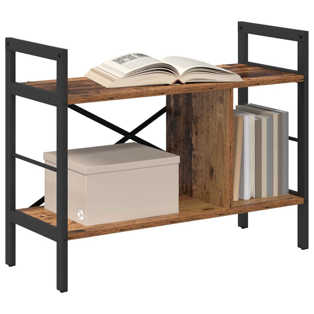 Boekenkast Oud Hout 75 x 30 x 58,5 cm Bewerkt hout
