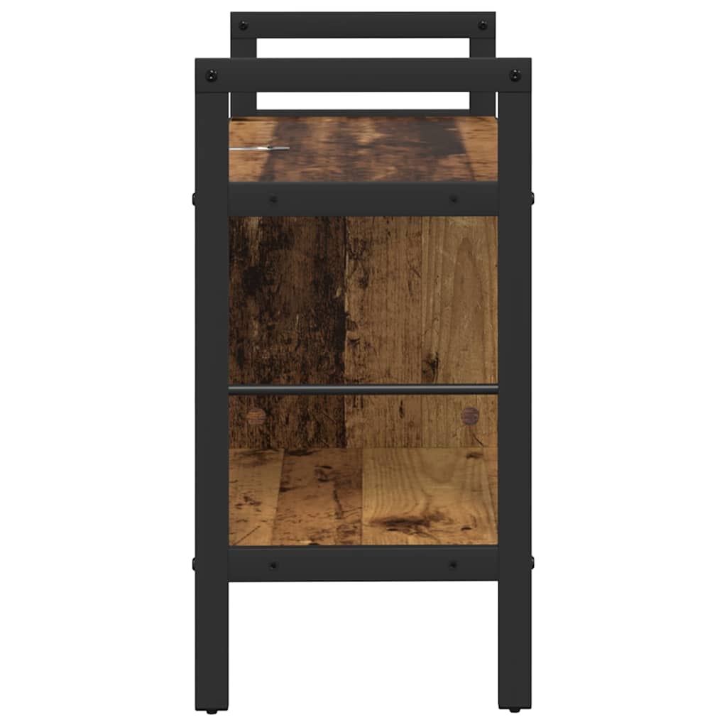 Boekenkast Oud Hout 75 x 30 x 58,5 cm Bewerkt hout