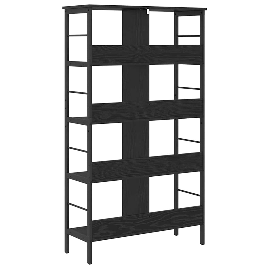 Boekenkast Zwart Eiken 82 x 32 x 144,5 cm Bewerkt hout