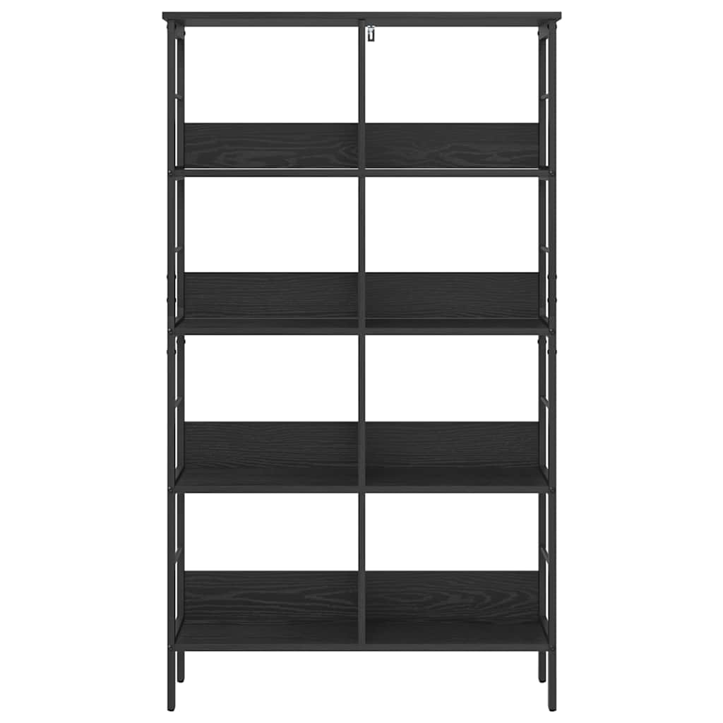 Boekenkast Zwart Eiken 82 x 32 x 144,5 cm Bewerkt hout