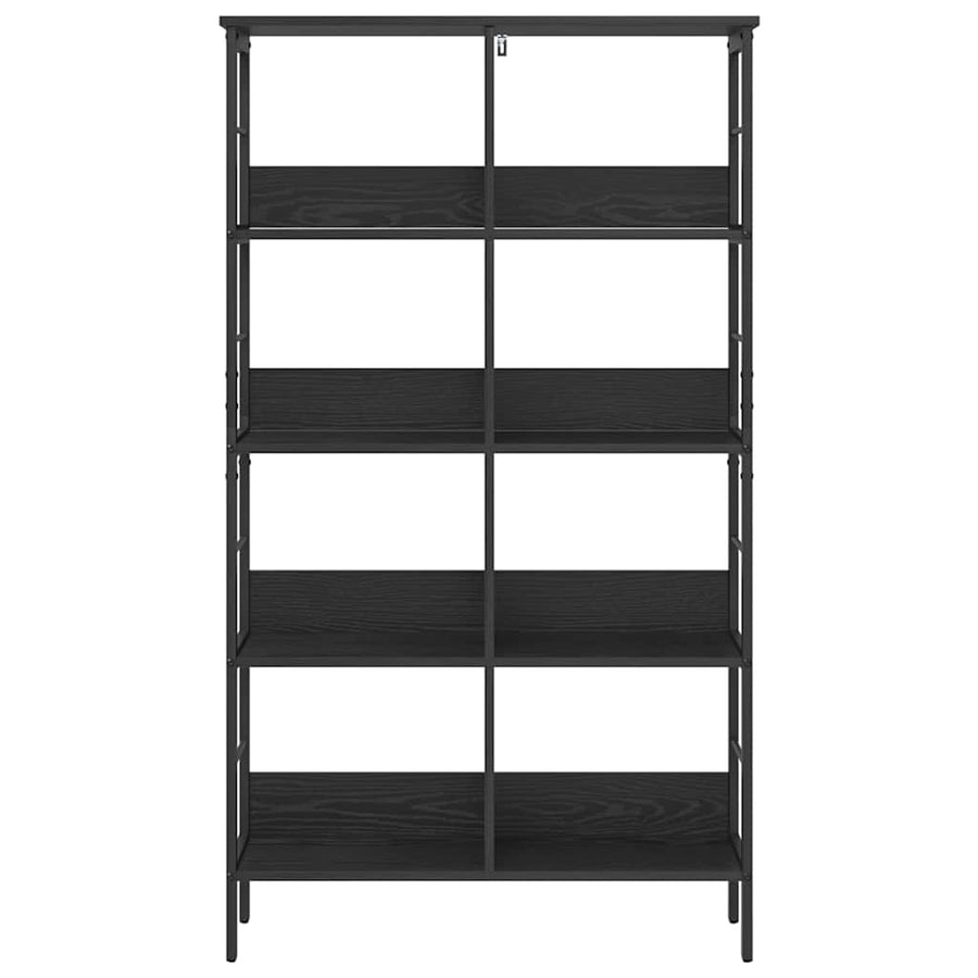 Boekenkast Zwart Eiken 82 x 32 x 144,5 cm Bewerkt hout