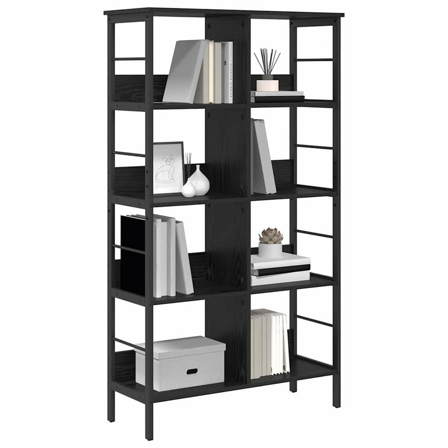 Boekenkast Zwart Eiken 82 x 32 x 144,5 cm Bewerkt hout