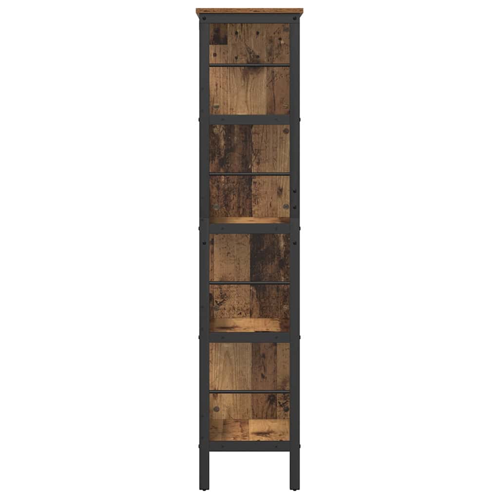 Boekenkast Oud Hout 82 x 32 x 144,5 cm Bewerkt hout
