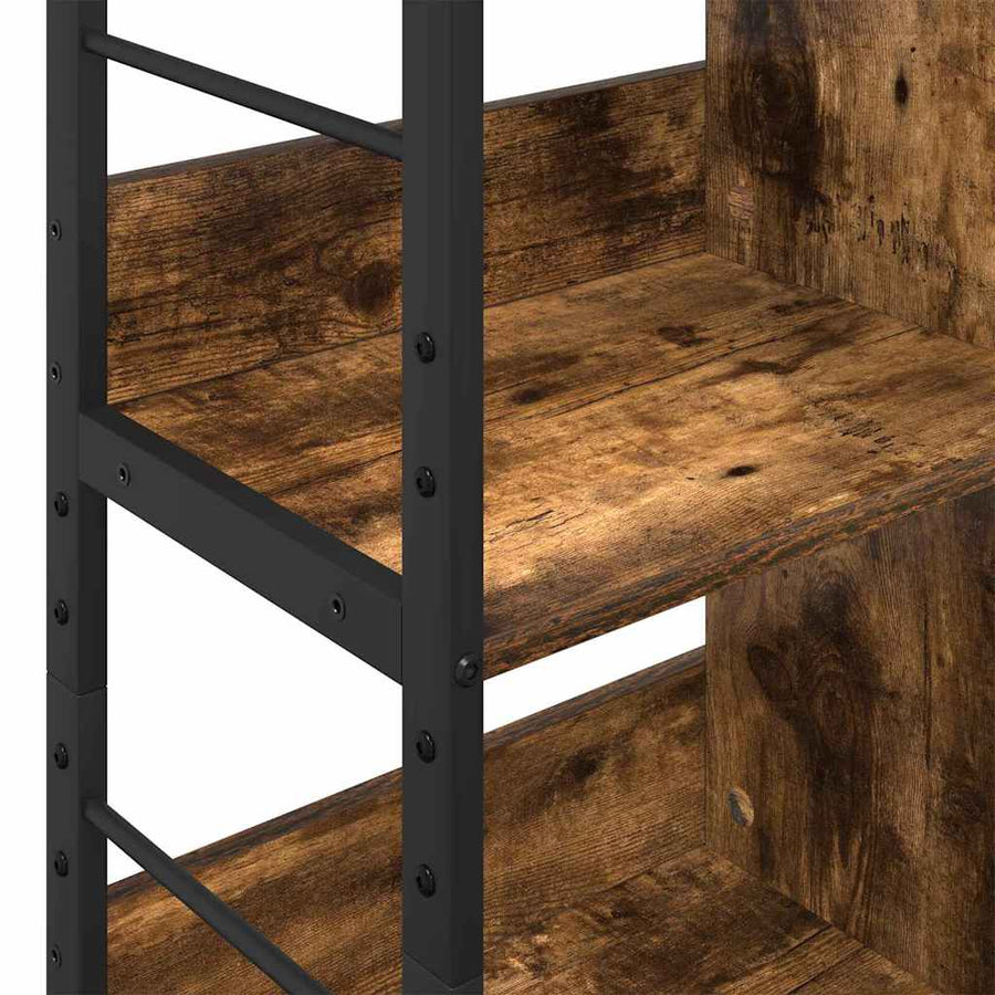 Boekenkast Gerookt eiken 82 x 32 x 112 cm Bewerkt hout