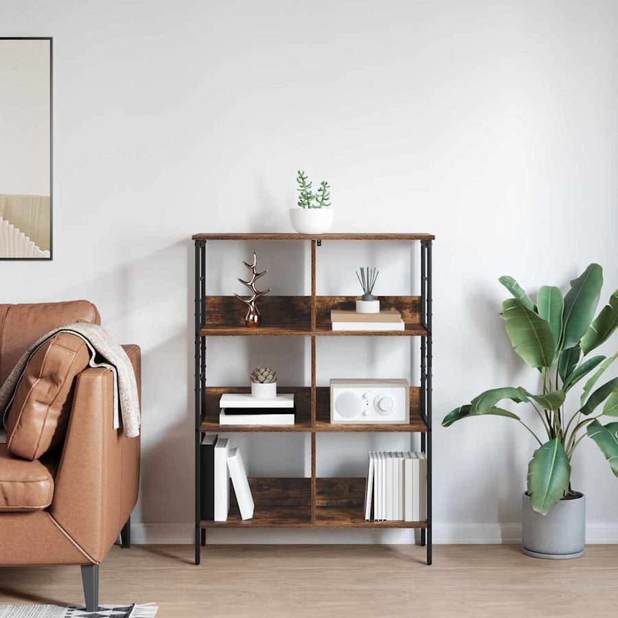Boekenkast Gerookt eiken 82 x 32 x 112 cm Bewerkt hout
