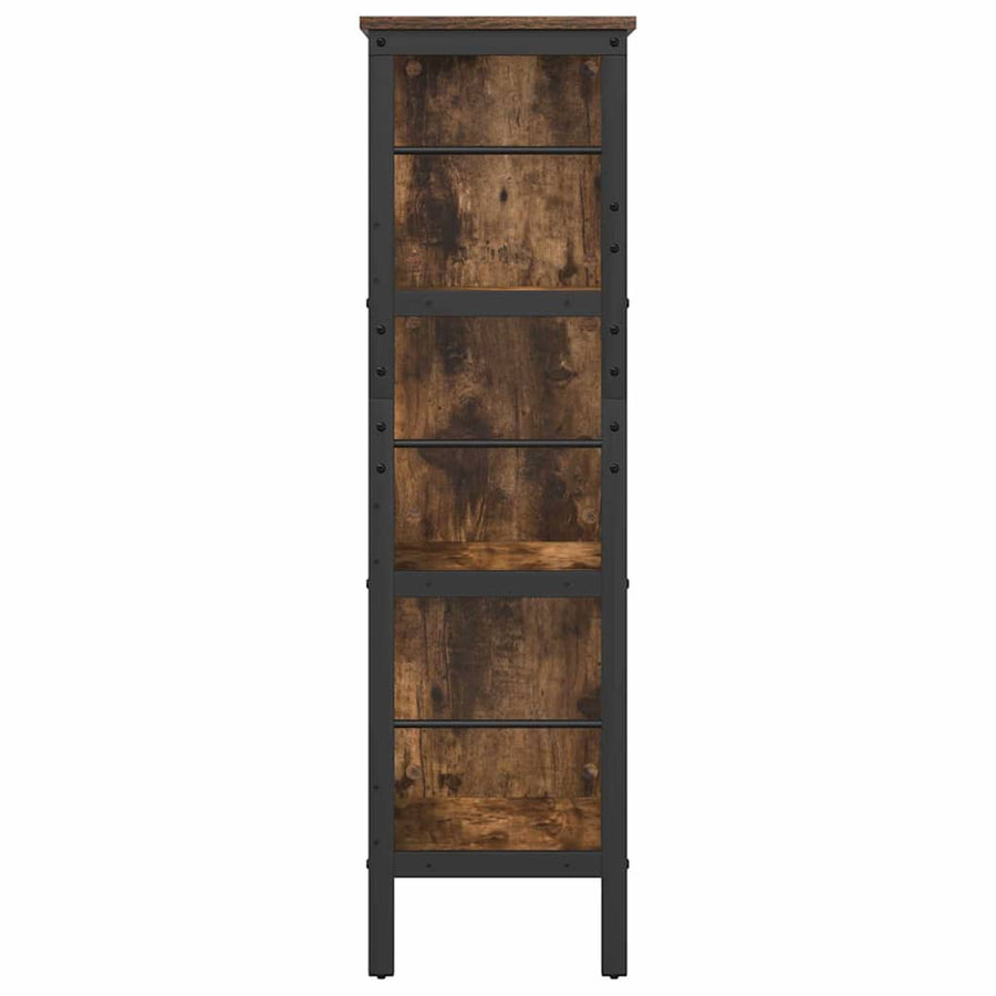 Boekenkast Gerookt eiken 82 x 32 x 112 cm Bewerkt hout