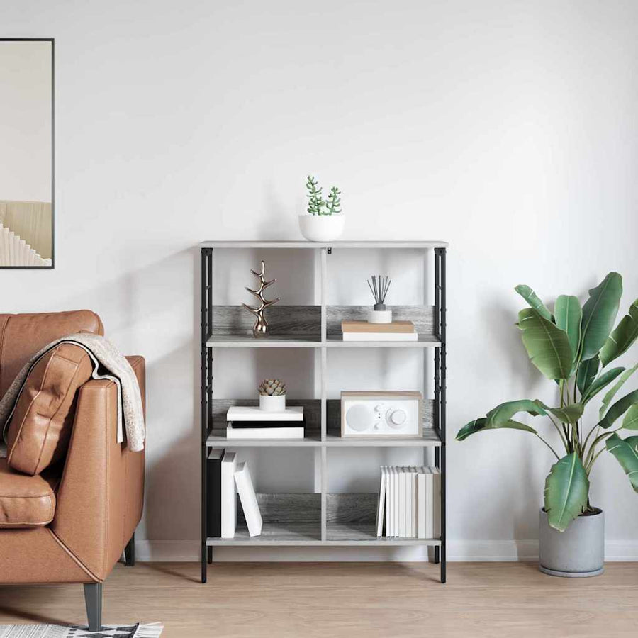 Boekenkast Grijs Sonoma 82 x 32 x 112 cm Bewerkt hout
