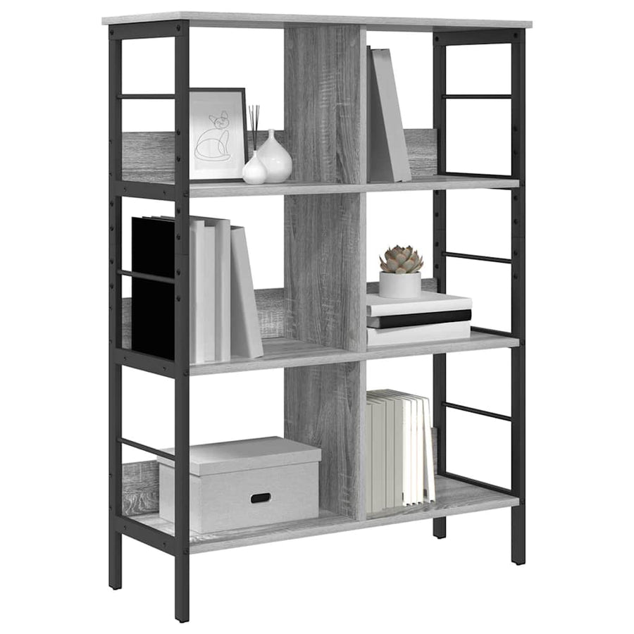 Boekenkast Grijs Sonoma 82 x 32 x 112 cm Bewerkt hout