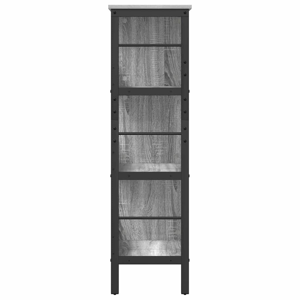 Boekenkast Grijs Sonoma 82 x 32 x 112 cm Bewerkt hout