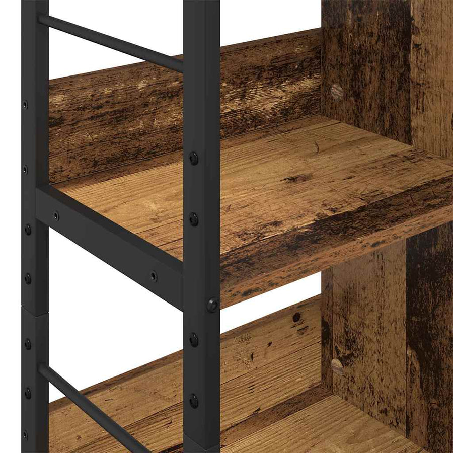 Boekenkast Oud Hout 82 x 32 x 112 cm Bewerkt hout