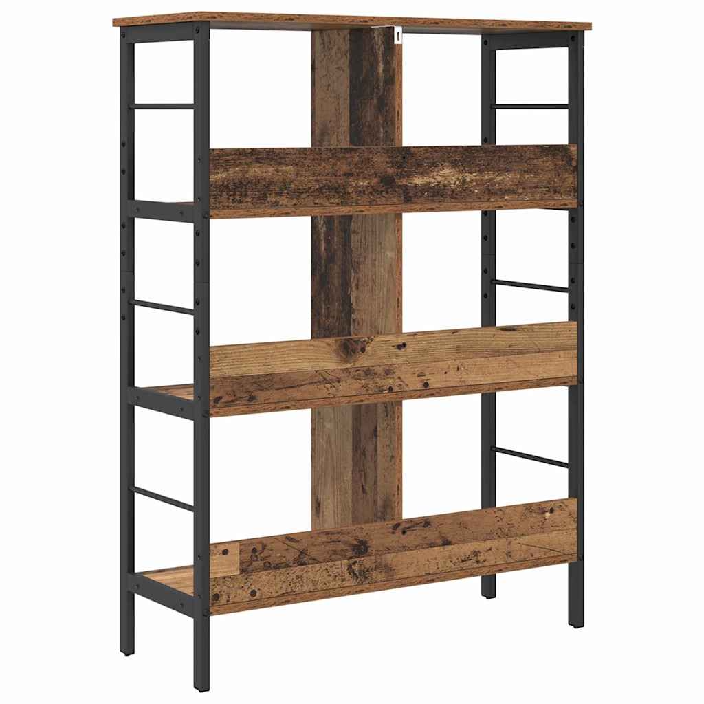 Boekenkast Oud Hout 82 x 32 x 112 cm Bewerkt hout