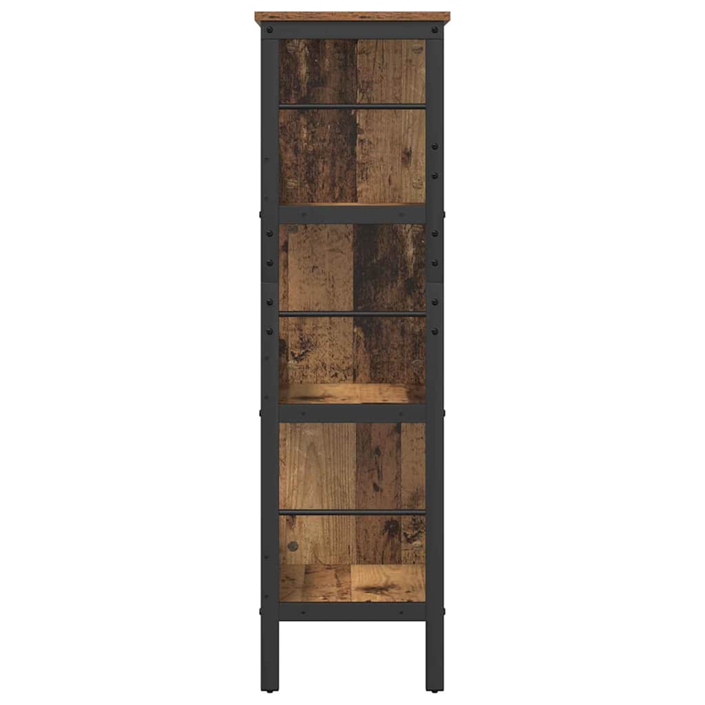Boekenkast Oud Hout 82 x 32 x 112 cm Bewerkt hout