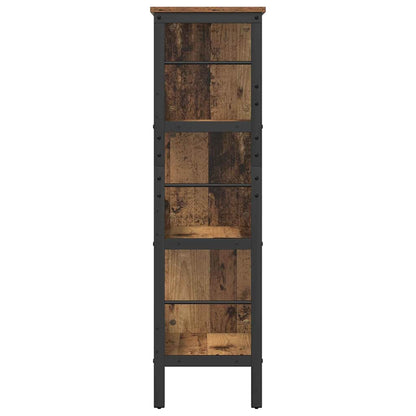 Boekenkast Oud Hout 82 x 32 x 112 cm Bewerkt hout