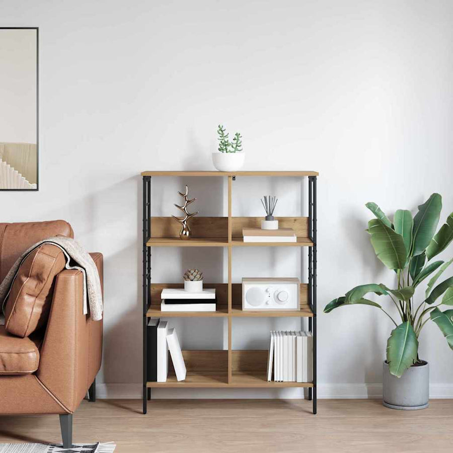 Boekenkast Artisan Eiken 82 x 32 x 112 cm Bewerkt hout