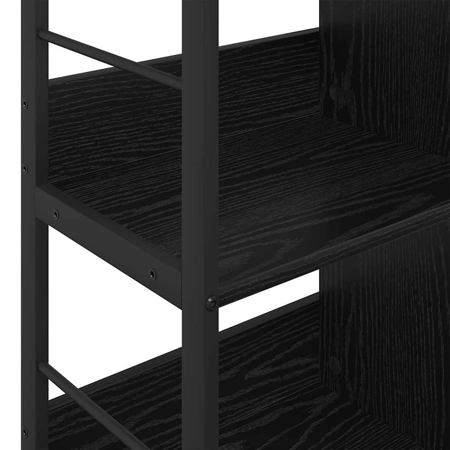 Boekenkast Zwart Eiken 82 x 32 x 79 cm Bewerkt hout