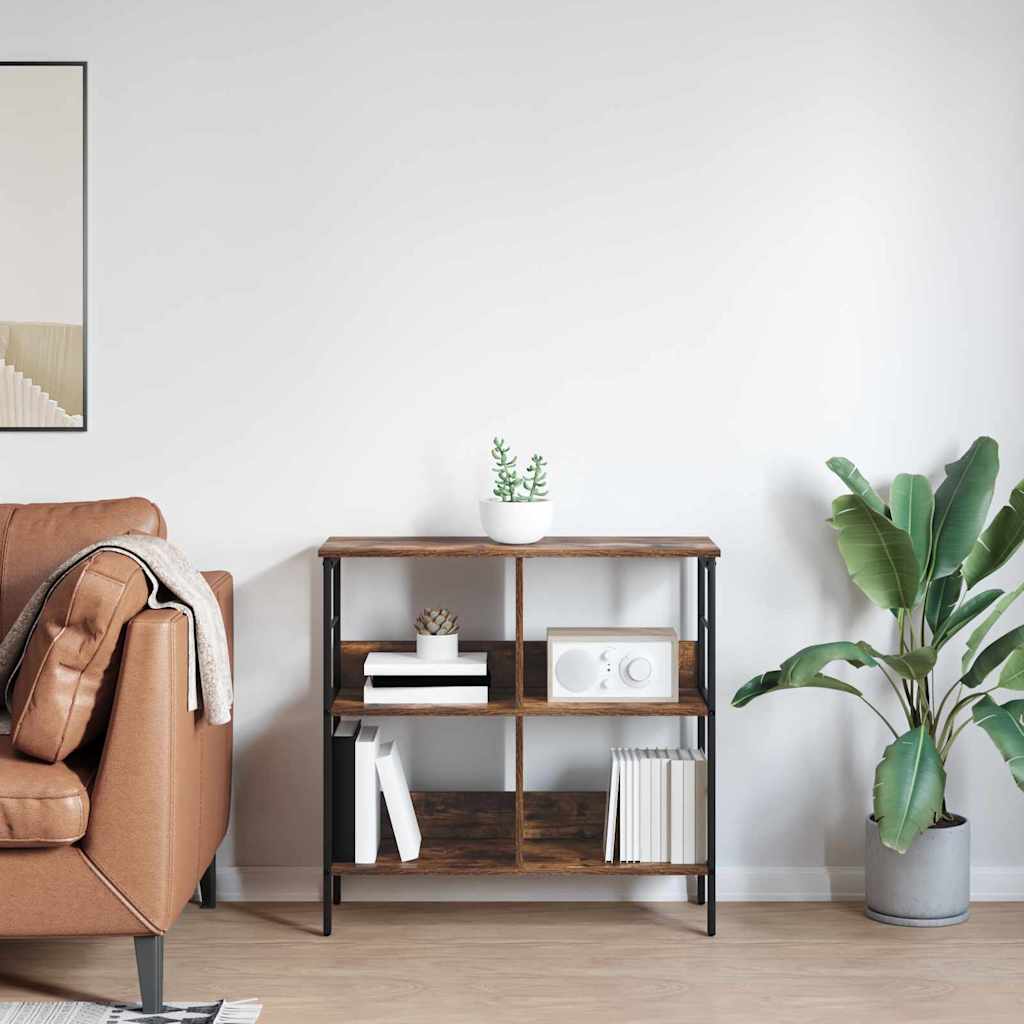 Boekenkast Gerookt eiken 82 x 32 x 79 cm Bewerkt hout