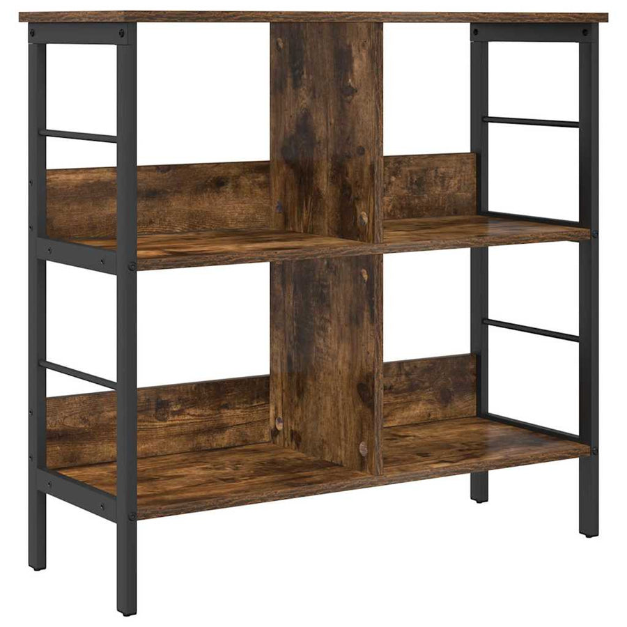 Boekenkast Gerookt eiken 82 x 32 x 79 cm Bewerkt hout