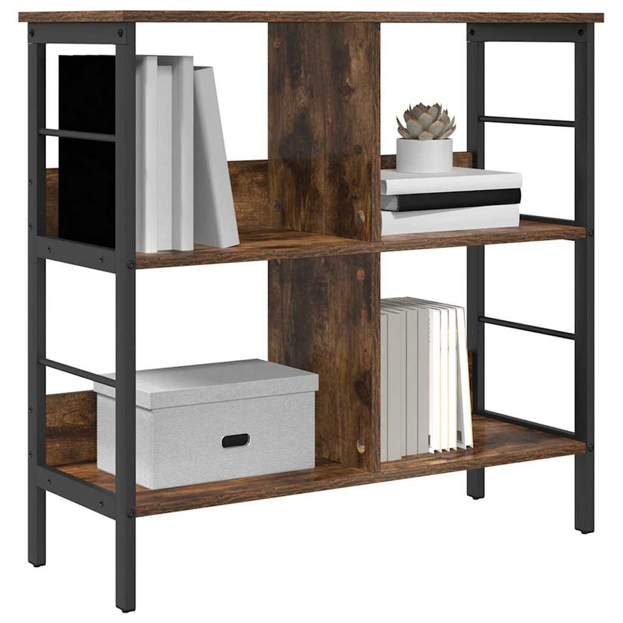Boekenkast Gerookt eiken 82 x 32 x 79 cm Bewerkt hout