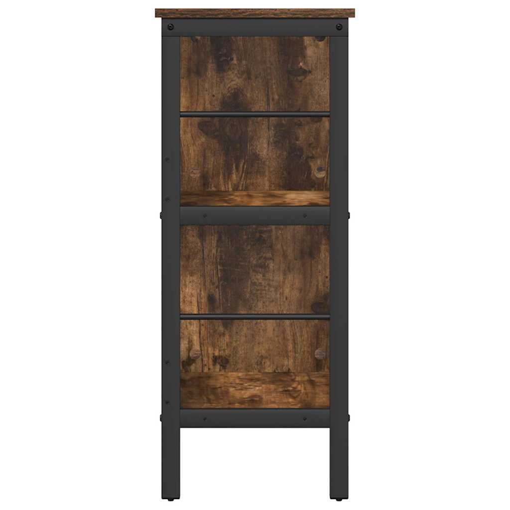 Boekenkast Gerookt eiken 82 x 32 x 79 cm Bewerkt hout
