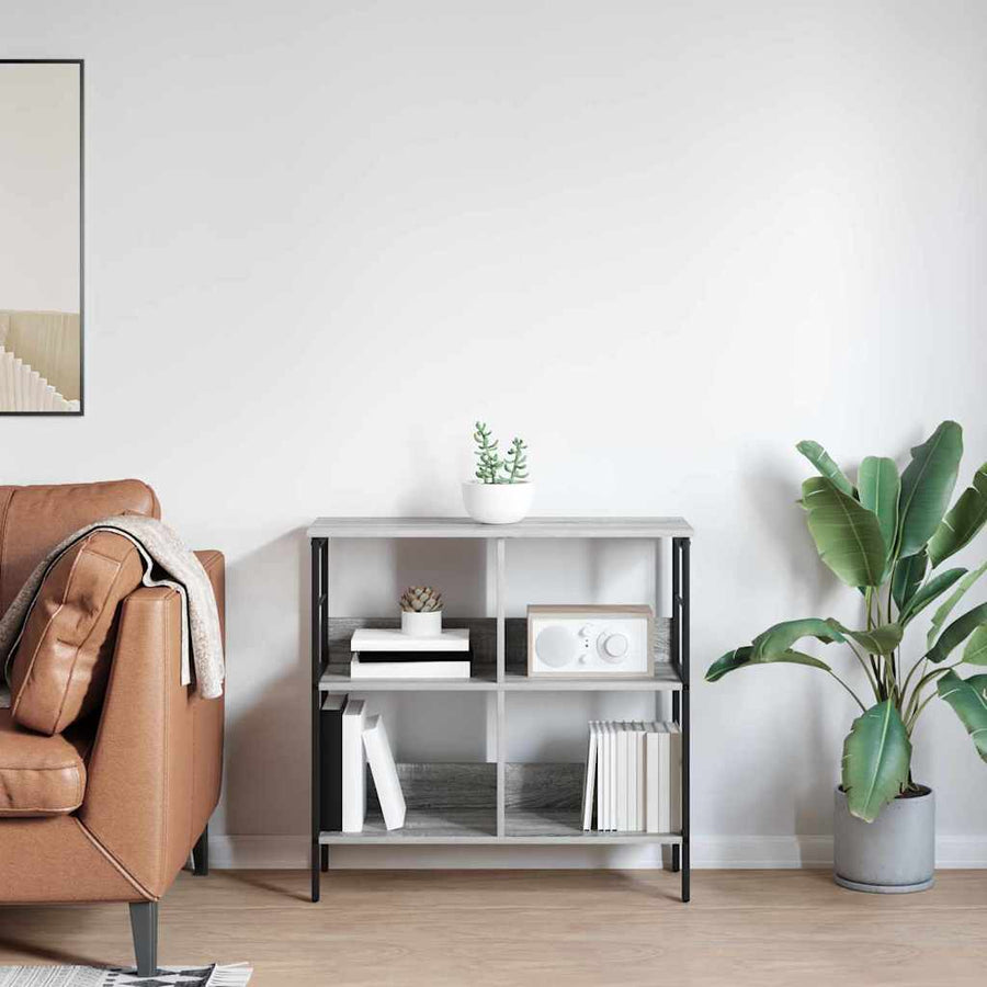 Boekenkast Grijs Sonoma 82 x 32 x 79 cm Bewerkt hout