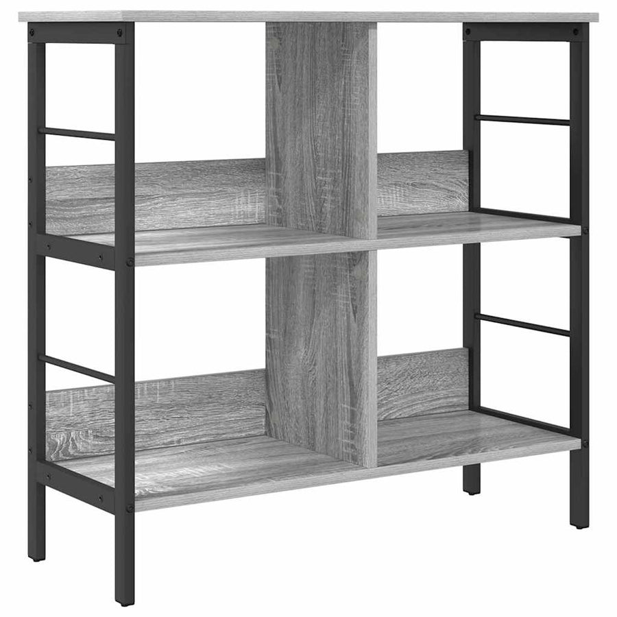 Boekenkast Grijs Sonoma 82 x 32 x 79 cm Bewerkt hout