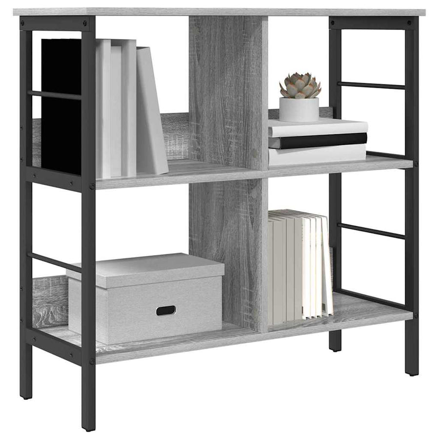Boekenkast Grijs Sonoma 82 x 32 x 79 cm Bewerkt hout