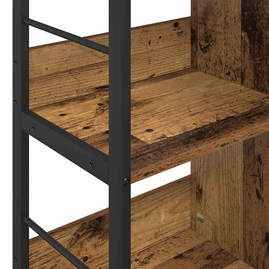 Boekenkast Oud Hout 82 x 32 x 79 cm Bewerkt hout
