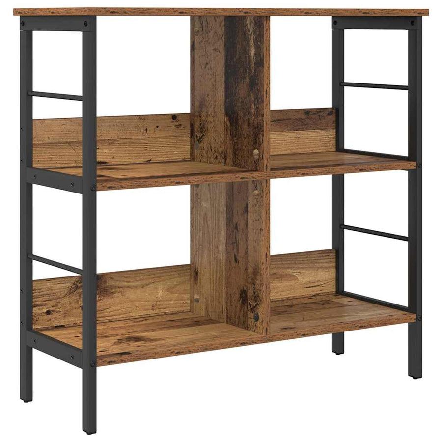 Boekenkast Oud Hout 82 x 32 x 79 cm Bewerkt hout