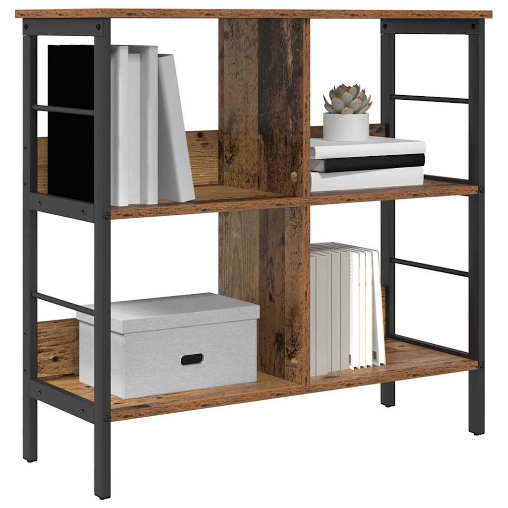 Boekenkast Oud Hout 82 x 32 x 79 cm Bewerkt hout