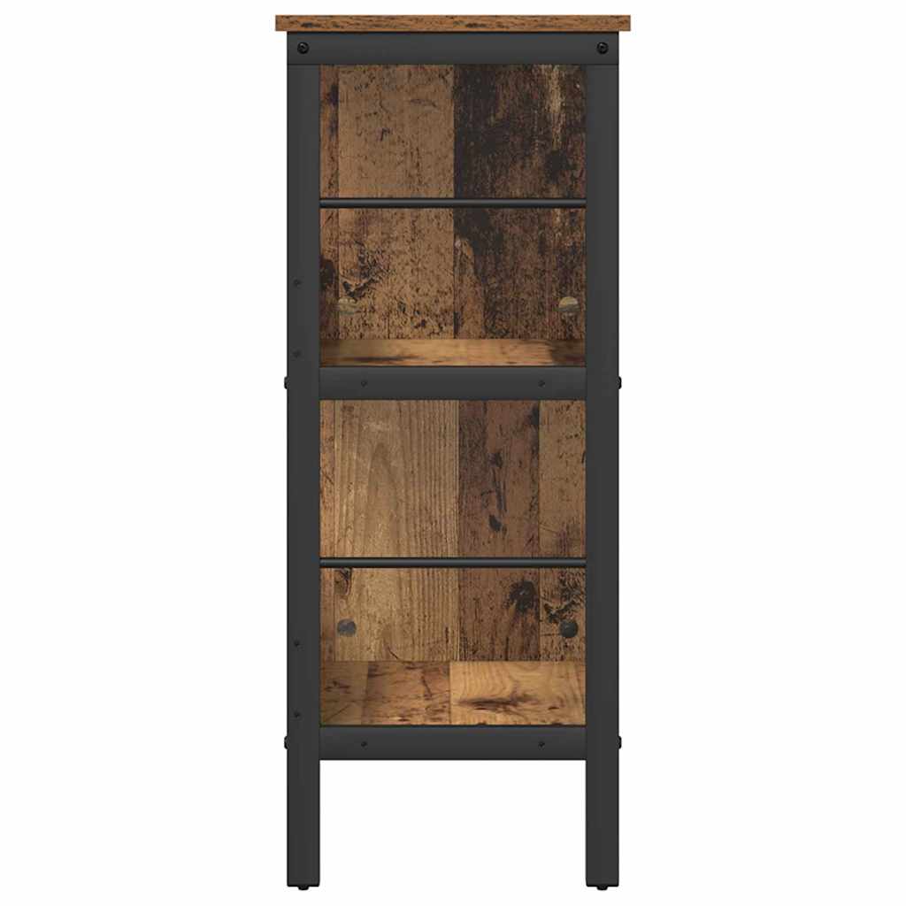 Boekenkast Oud Hout 82 x 32 x 79 cm Bewerkt hout