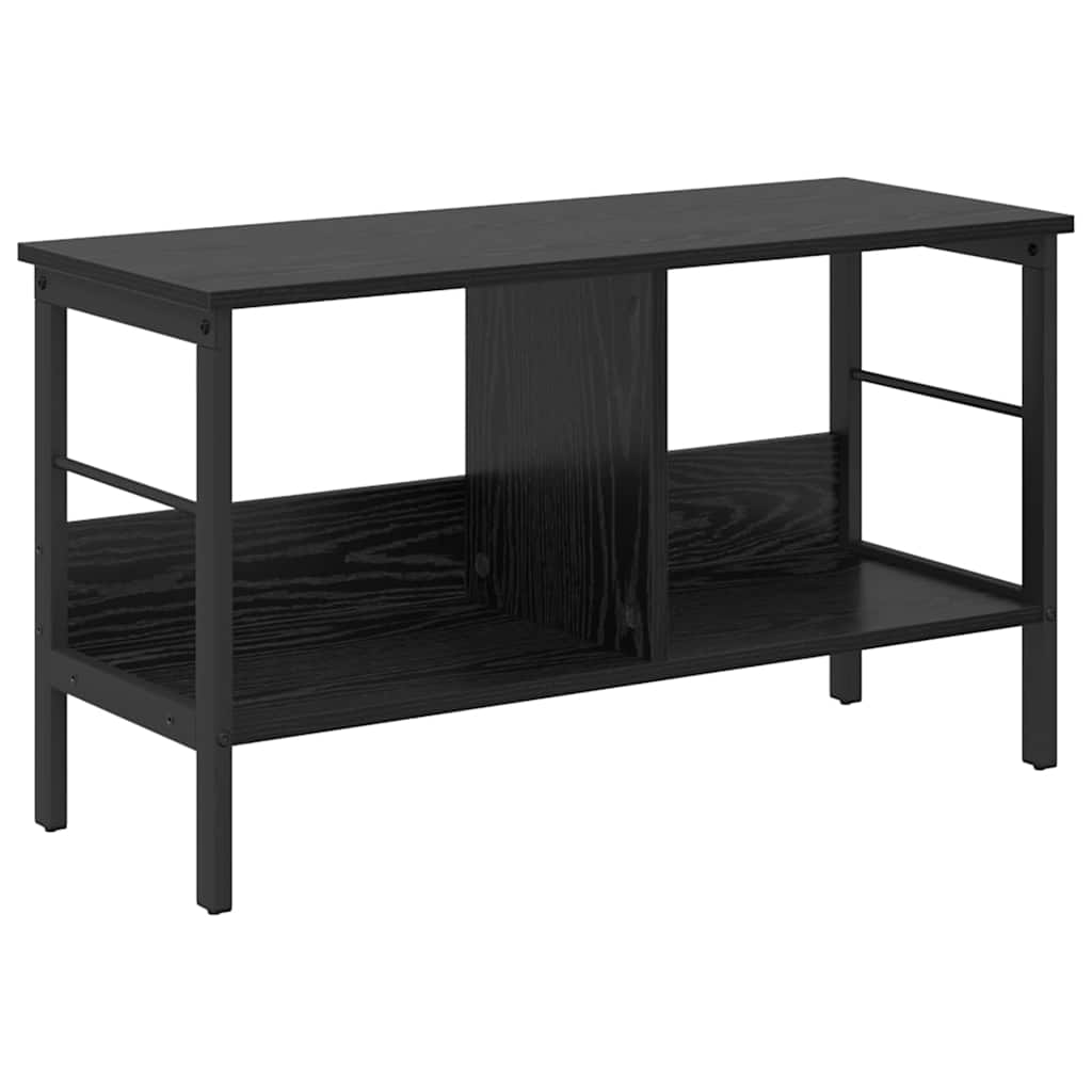 Boekenkast Zwart Eiken 82 x 32 x 47 cm Bewerkt hout