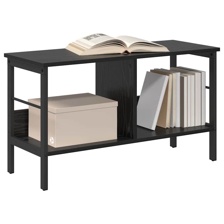 Boekenkast Zwart Eiken 82 x 32 x 47 cm Bewerkt hout