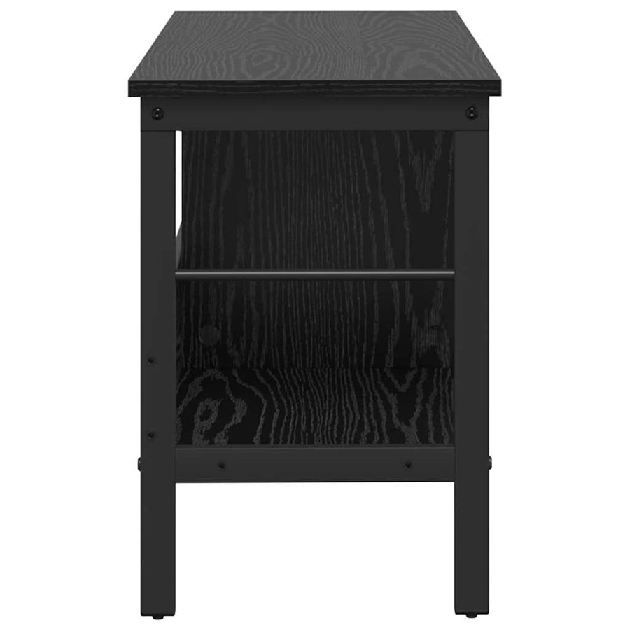 Boekenkast Zwart Eiken 82 x 32 x 47 cm Bewerkt hout