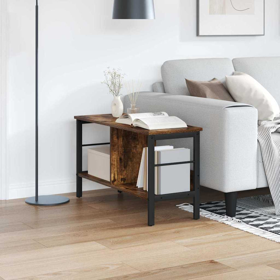 Boekenkast Gerookt eiken 82 x 32 x 47 cm Bewerkt hout