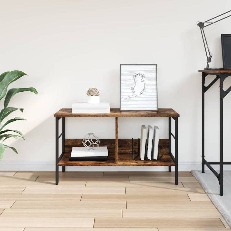Boekenkast Gerookt eiken 82 x 32 x 47 cm Bewerkt hout