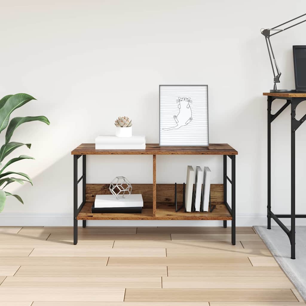 Boekenkast Oud Hout 82 x 32 x 47 cm Bewerkt hout