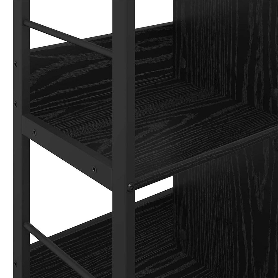 Boekenkast Zwart Eiken 102 x 32 x 104,5 cm Bewerkt hout