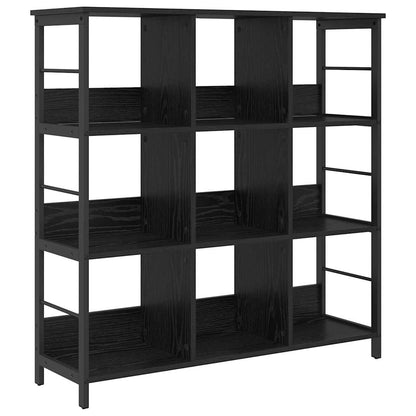 Boekenkast Zwart Eiken 102 x 32 x 104,5 cm Bewerkt hout
